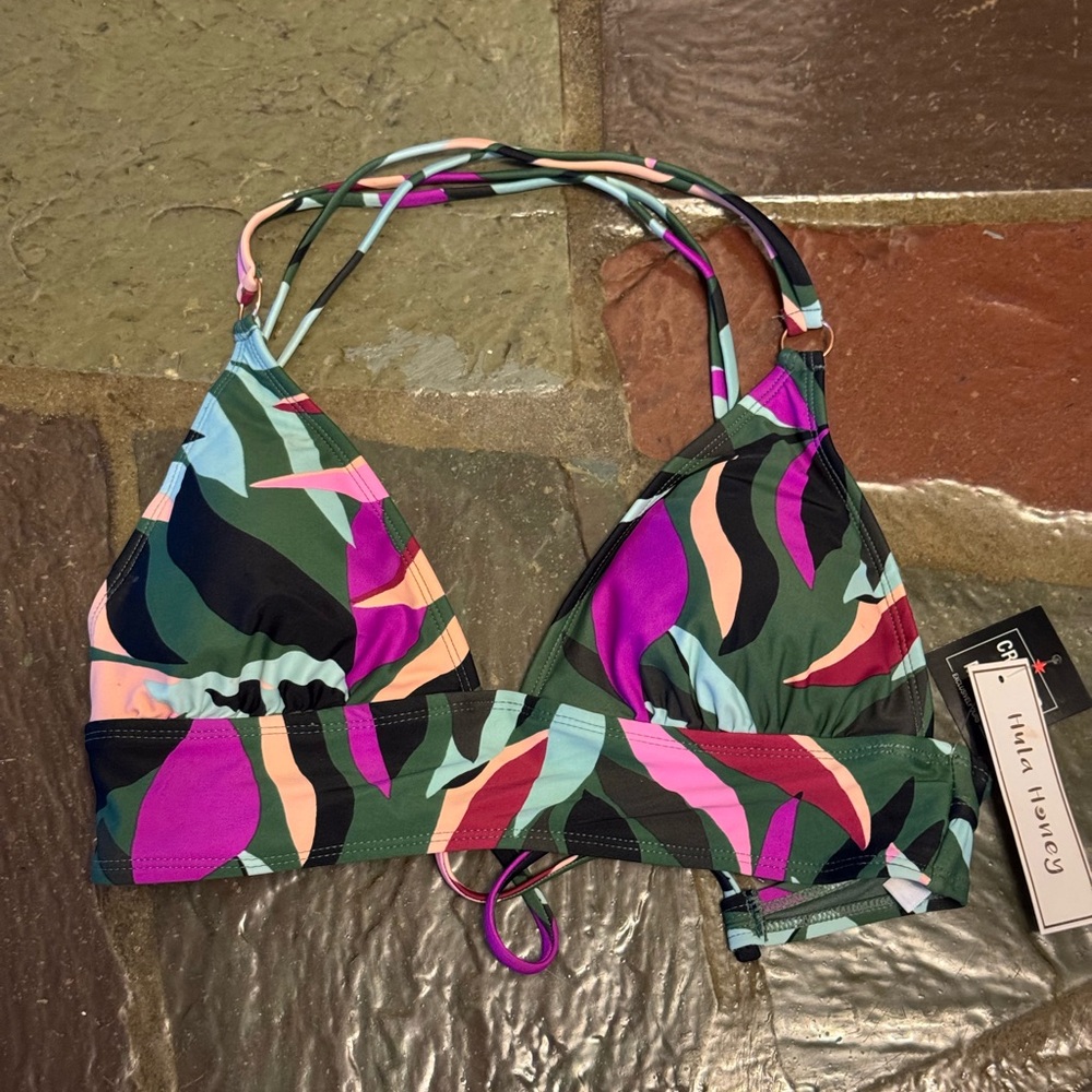 Hula Honey Green and Pink Bikini Swimwear